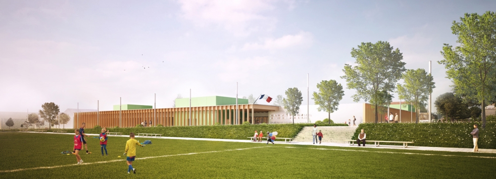 margerie & pasquet - école, Briarres sur Essonne, architecte, vue générale